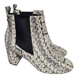 COLE HAAN Nitasha‎ Snake Skin Leather Boots Booties - Size 6 1/2